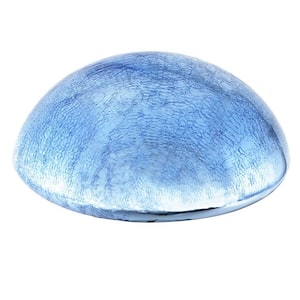 Glass Toadstool Gazing Globe Ball, 9 in. Dia Blue Lapis