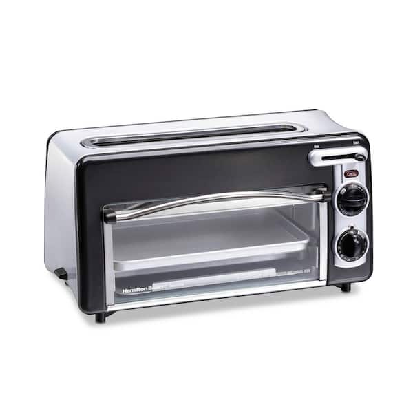 Toastation 1300-Watt 2-Slice Extra Long Slot Black Toaster