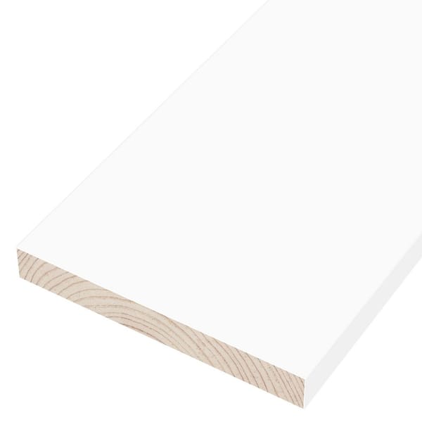 ARAUCO 5/4 in. x 6 in. x 16 ft. Primed Fin Trim Board