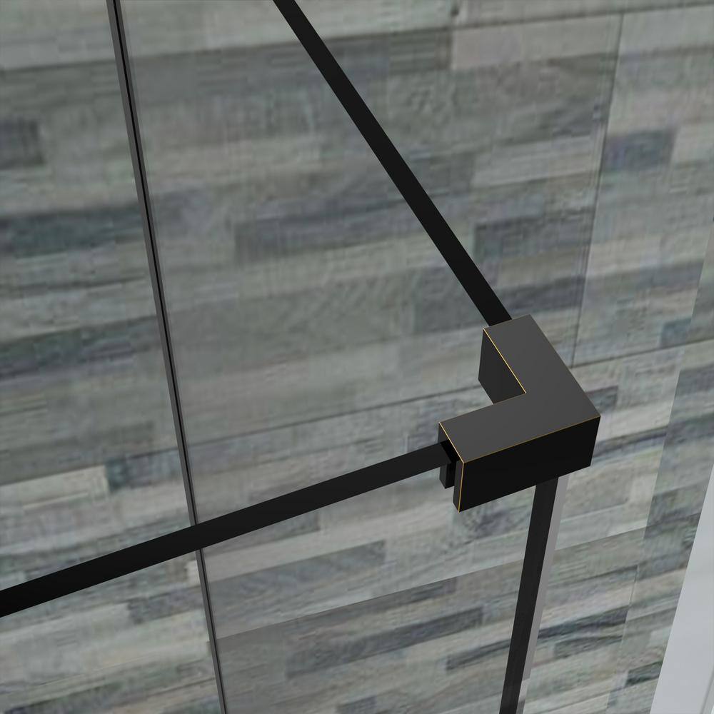 Bromley GS Frameless Clear Glass Corner Shower Enclosure with Bronze Hardware