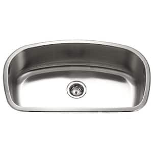 Medallion Gourmet Series Undermount Stainless Steel 32 in. Single Basin Kitchen Sink
