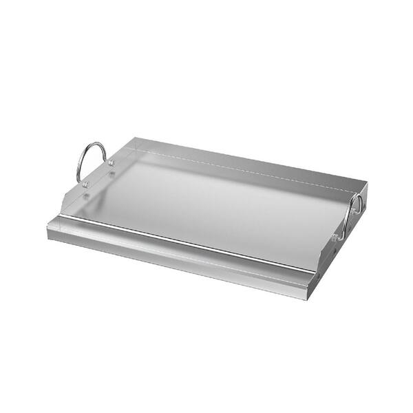 Universal Stainless Steel Silver Grill Griddle for Healthy Cooking