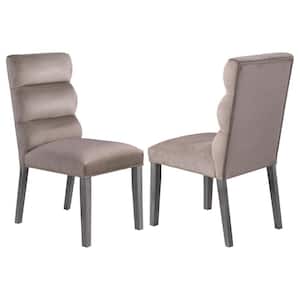 Carla Ash Upholstered Dining Side Chair (Set of 2)