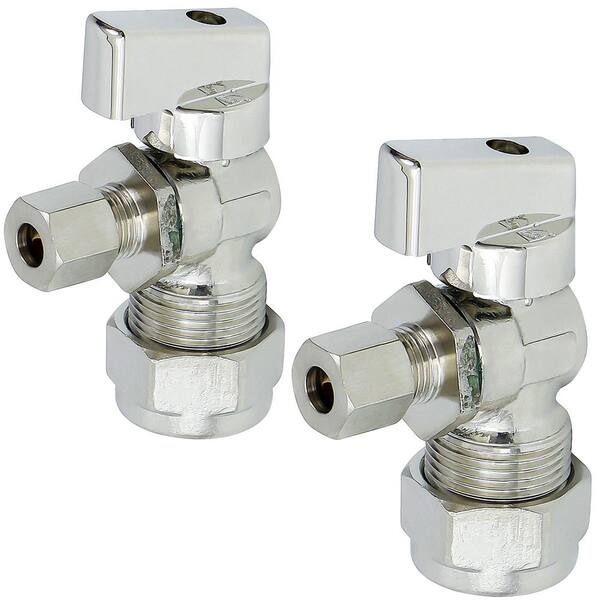 EZ-Fluid Fridge Icemaker Angle Stop 1/2-in FIP Female Iron