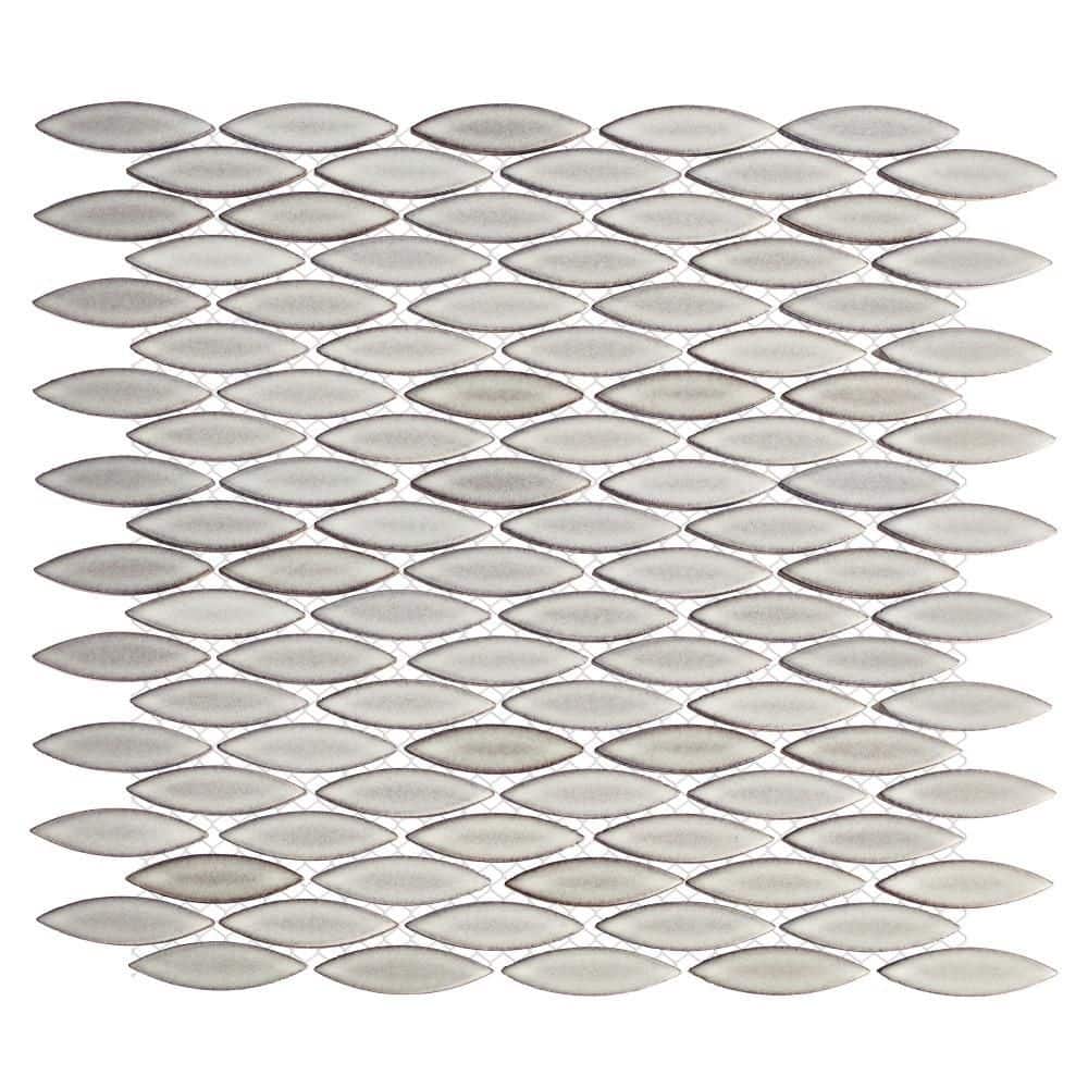 Pescado Satin Stone Grey 6 in. x 6 in. Porcelain Mosaic Take Home Tile Sample price history on PriceWatchPro