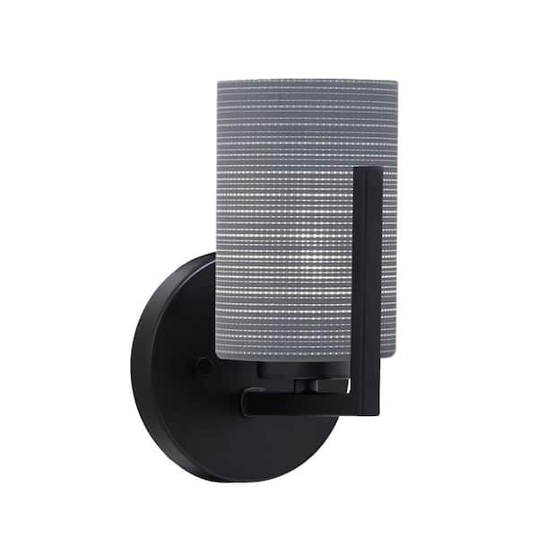 Unbranded Cottonwood 1-Light Matte Black Wall Sconce