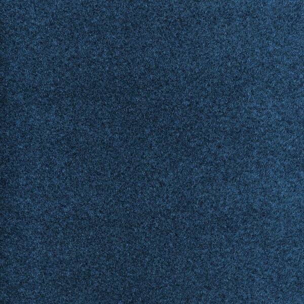TrafficMaster Dilour - Color Blue Texture 18 in. x 18 in. Carpet Tile (12 Tiles/Case)