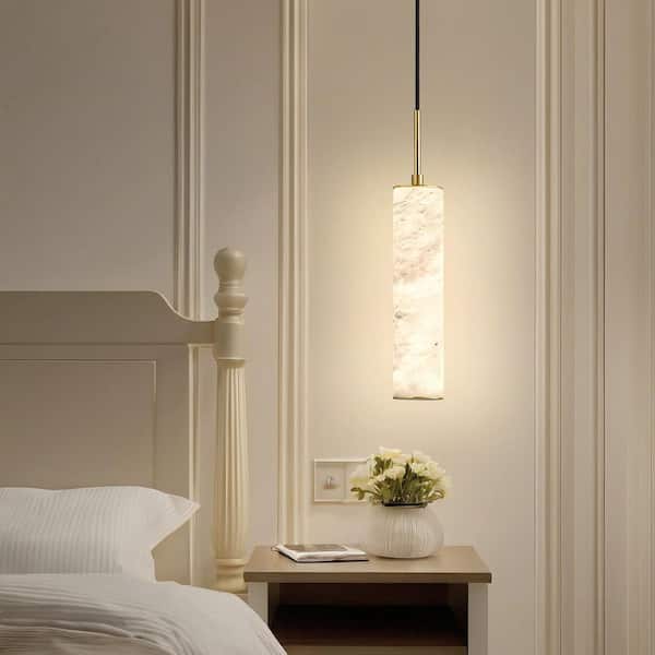 ZHLWIN Natural Alabaster 7-Watt 1-Light Gold 3-Pack Integrated LED