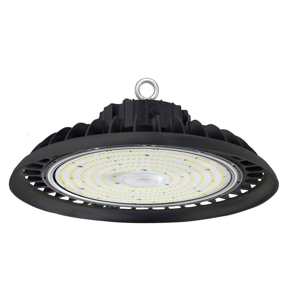 12 in. 600-Watt Equivalent Integrated LED Dimmable Black High Bay Light 5000K Daylight price history on PriceWatchPro