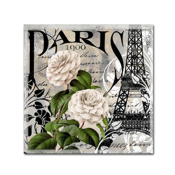 Trademark Fine Art 24 in. x 24 in. "Paris Blanc II" by Color Bakery Printed Canvas Wall Art