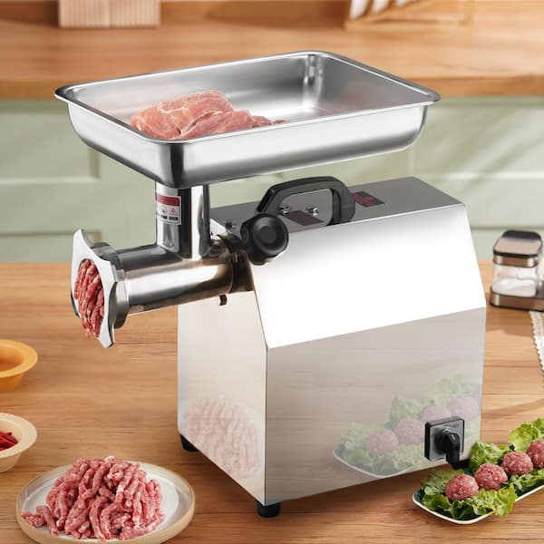 VEVOR Electric Meat Grinder 8.3 lbs. Min 650 Watt Industrial Meat Mincer Silver Stainless Steel Commercial Grinder ETL Listed DDJRJ550W5003TPZVV1 424 The Home Depot