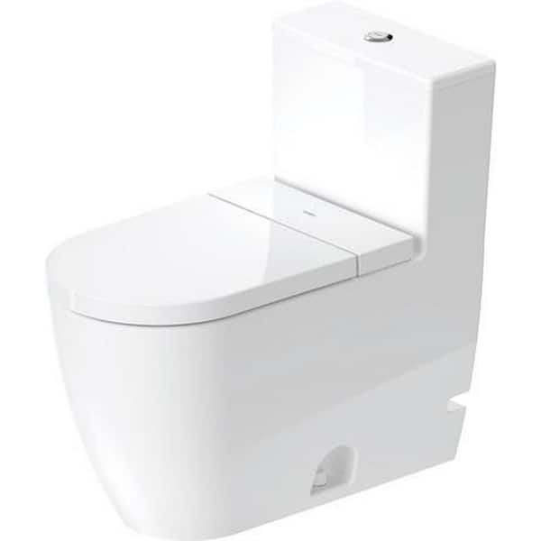 ME By Starck 1-Piece 1.28 GPF Single Flush Elongated Toilet in White with Seat Included