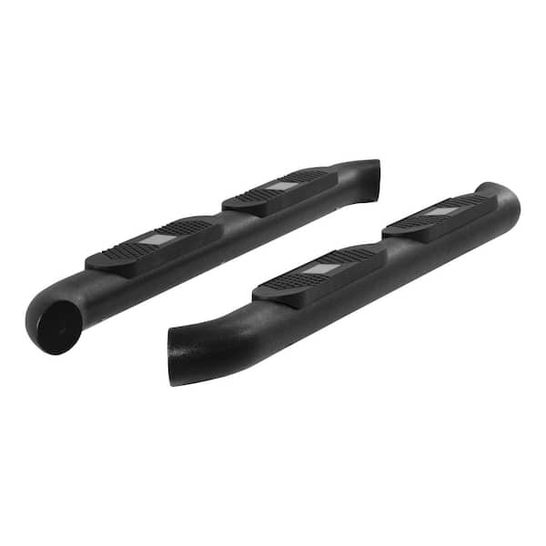 Aries Big Step 4-Inch Round Black Aluminum Nerf Bars, Select Jeep Wrangler JK