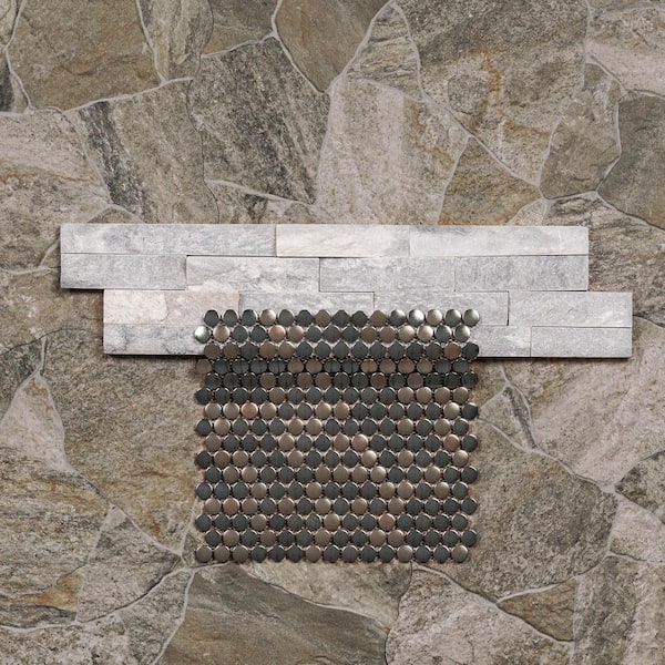 MSI Take Home Tile Sample - Neptune Gold Porcelain 4 in. x 4 in. Mixed Floor and Wall Tile Kit