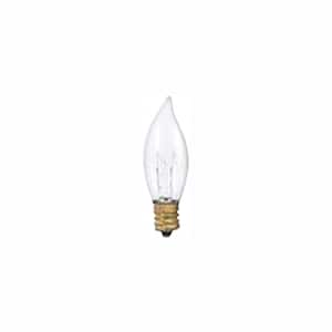 15-Watt Warm White Light CA8 (E12) Candelabra Screw Base Dimmable Clear Incandescent Light Bulb, 2700K (50-Pack)
