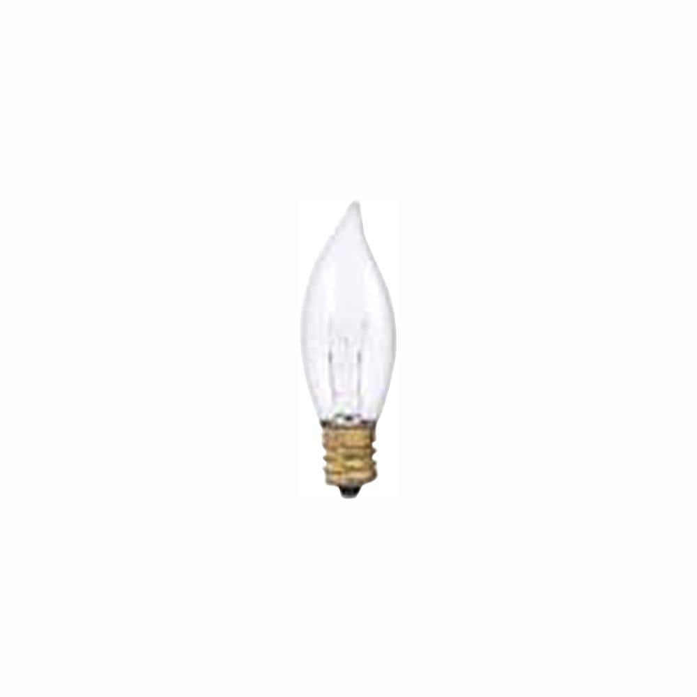 15-Watt Warm White Light CA8 (E12) Candelabra Screw Base Dimmable Clear Inc