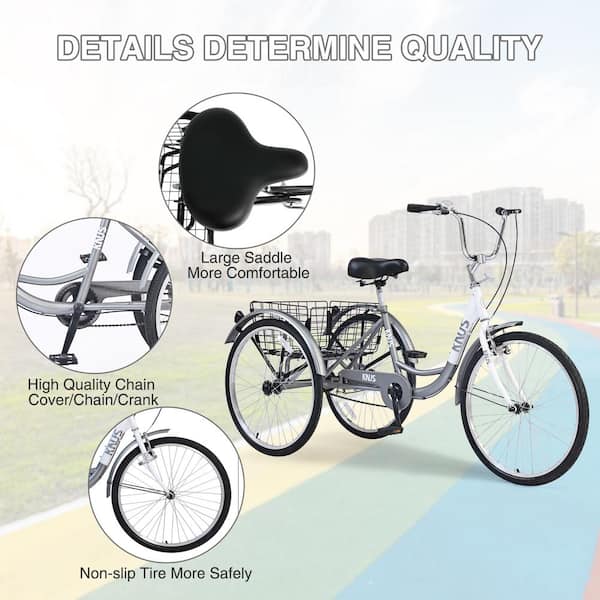 BICI BISLEY サイクルセット　レディースS 26 in. Wheels Cruiser Bicycles with Large Shopping Basket, 3