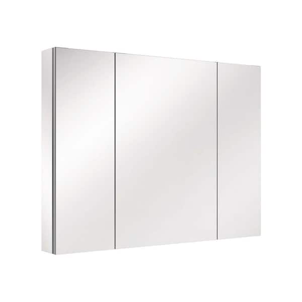 40 in. W x 30 in. H Rectangular Aluminum Medicine Cabinet with Mirror