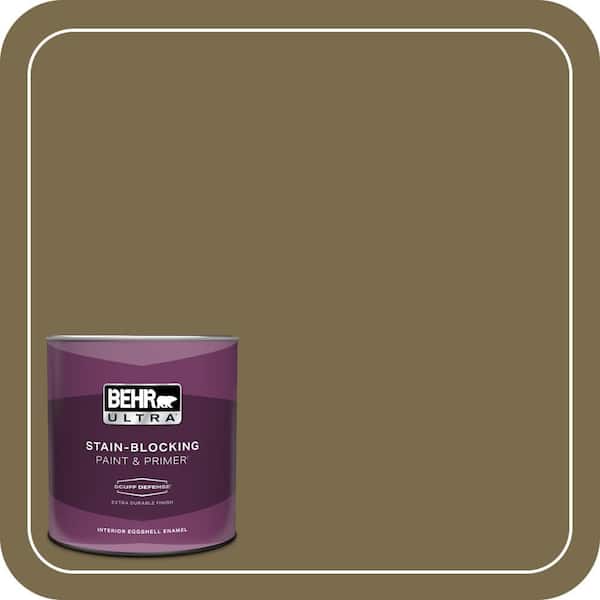 BEHR ULTRA 1 qt. #PPU8-01 Olive Extra Durable Eggshell Enamel Interior Paint & Primer