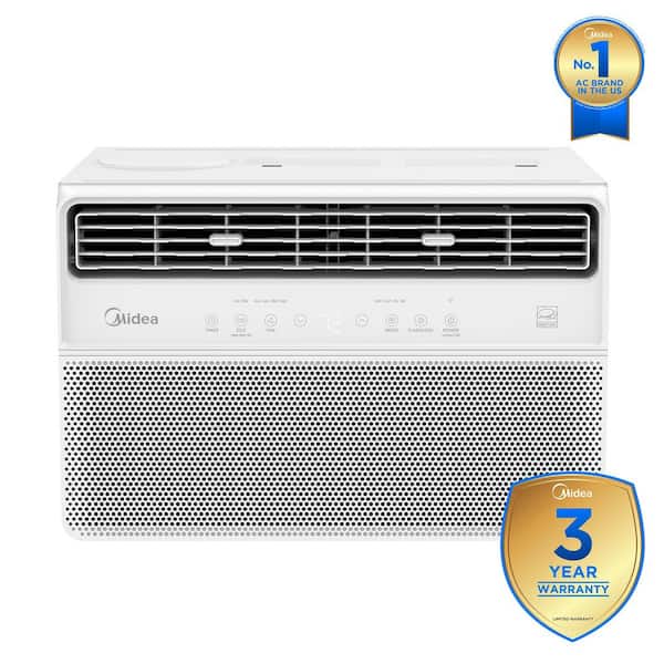 10,000 BTU Smart Inverter Plus Window AC for up to 450 sq. ft., Dual Filtration, Remote, Wi-Fi, Energy Star, White