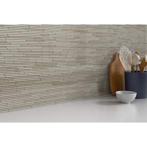 Infinity Natural Glossy 11.73 in. x 11.73 in. x 4mm Glass Mesh-Mounted Mosaic Tile (0.96 sq. ft.)