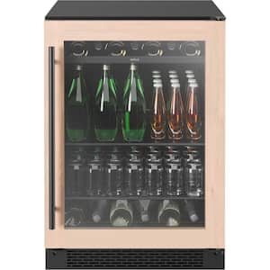 Presrv 24 in. 7-Bottle and 112-Can Single Zone Panel-Ready Beverage Cooler