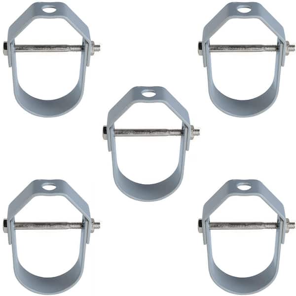 PLUMBFLEX 4 in. Clevis Hanger for Vertical Pipe Support in Standard Epoxy Coated Steel (5-Pack)
