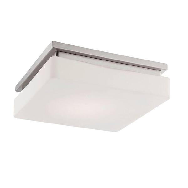 Eurofase Ellsworth Collection 1-Light Satin Nickel LED Flush Mount