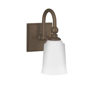 Antonia 1-Light Bronze Wall Sconce with No Additional Features