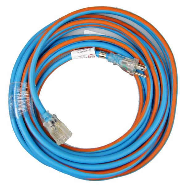 RIDGID 50 ft. 12/3 Premium Cold Weather Cord with Power Block Adapter