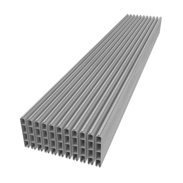 Barrette Outdoor Living Mixed Materials 0.875 in. x 6 in. x 72.1 in. Woodgrain Gray Infill Boards (12-Pack)
