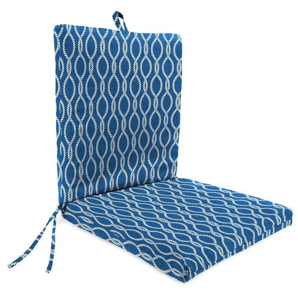 Jordan Manufacturing 44 in. L x 21 in. W x 3.5 in. T Rectangular Outdoor Dining Chair Cushion in Holden Regatta