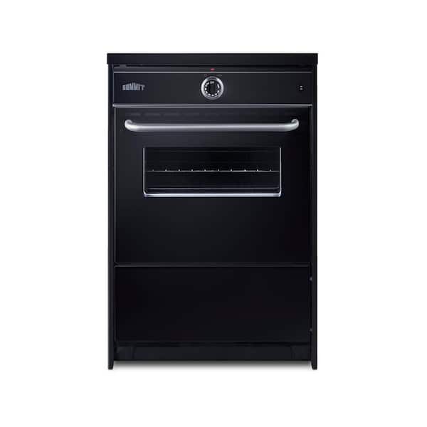24 in. 4-Elements 2.92 cu. ft. Induction Range in Black