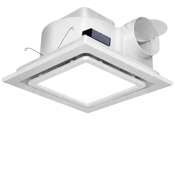 110 CFM Bathroom Exhaust Fan with Light, 9.8 in. Ceiling Vent Fan 1 Sone Quiet 6500K 1000 LM LED, Shower Laundry Room