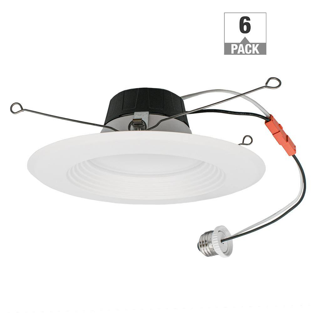 Altair 6 in. Retrofit Downlight Integrated LED Recessed Trim Light 900 Lumens 120 Volt Adjustable CCT Dimmable (6-Pack) price history on PriceWatchPro