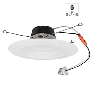Altair 6 in. Retrofit Downlight Integrated LED Recessed Trim Light 900 Lumens 120 Volt Adjustable CCT Dimmable (6-Pack)