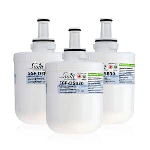 Compatible Refrigerator Water Filter for DA2900003AB, HAF-CU1, (3-Pack)