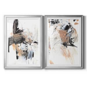 "Ruckus I" by Wexford Homes 2 Pieces Framed Abstract Paper Art Print 18.5 in. x 24.5 in.