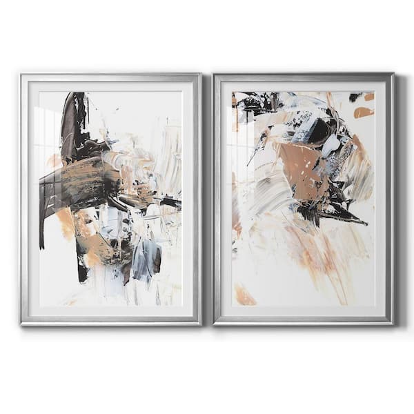 Wexford Home "Ruckus I" by Wexford Homes 2 Pieces Framed Abstract Paper Art Print 18.5 in. x 24.5 in.