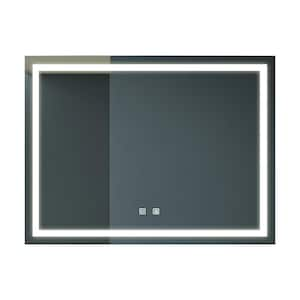 Anky 48 in. W x 36 in. H Rectangular Frameless Wall Mounted LED Bathroom Vanity Mirror