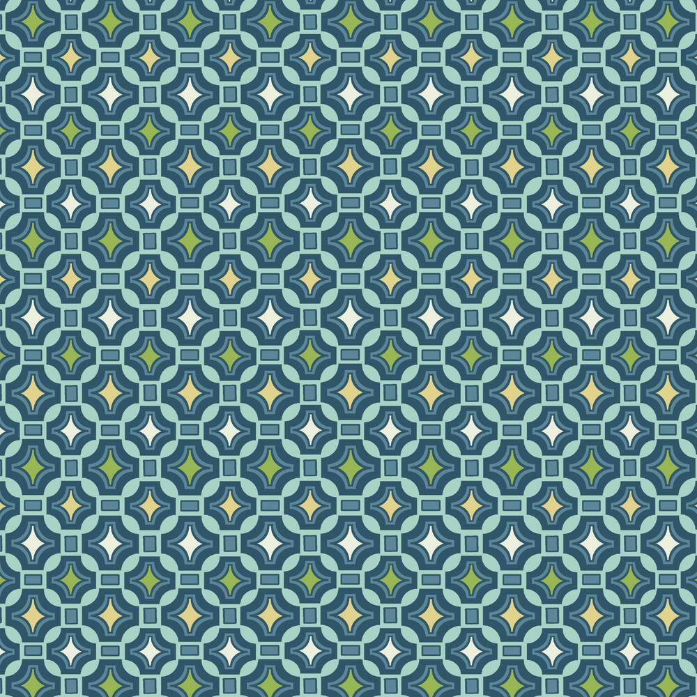 Alana Tile Blue and Green Outdoor Adirondack Chair Cushion