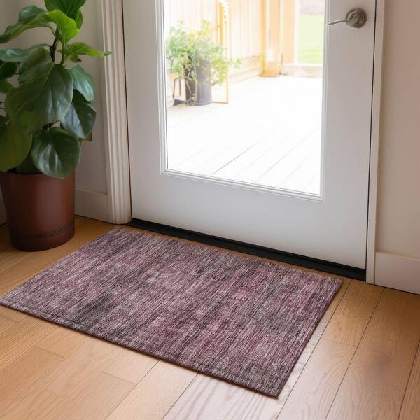 Chantille Machine Washable Indoor/Outdoor Abstract ACN820 Merlot 1 ft. 8 in. x 2 ft. 6 in. Area Rug