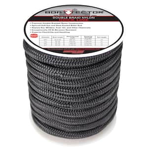 Extreme Max 1/2 in. x 200 ft. BoatTector Double Braid Nylon Anchor Line  with Thimble in White and Gold 3006.2261 - The Home Depot