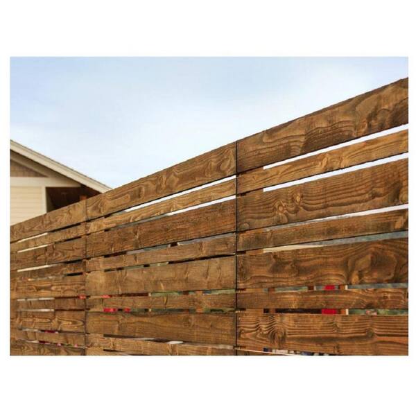 Alta Forest Products 3/4 in. x 7-1/2 in. x 6 ft. Prefinished Brown Douglas Fir Flat-Top Wood Fence Picket