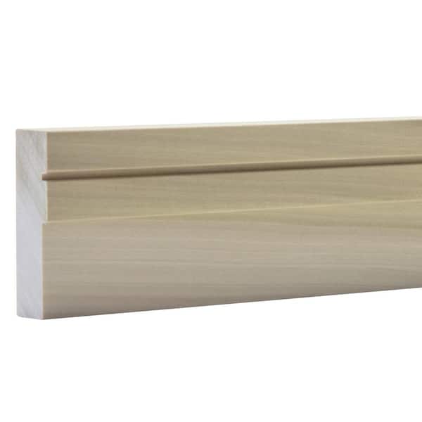 .75 in. D x 2.5 in. W x 92 in. L Unfinished Poplar Wood Tova Chair Rail Moulding
