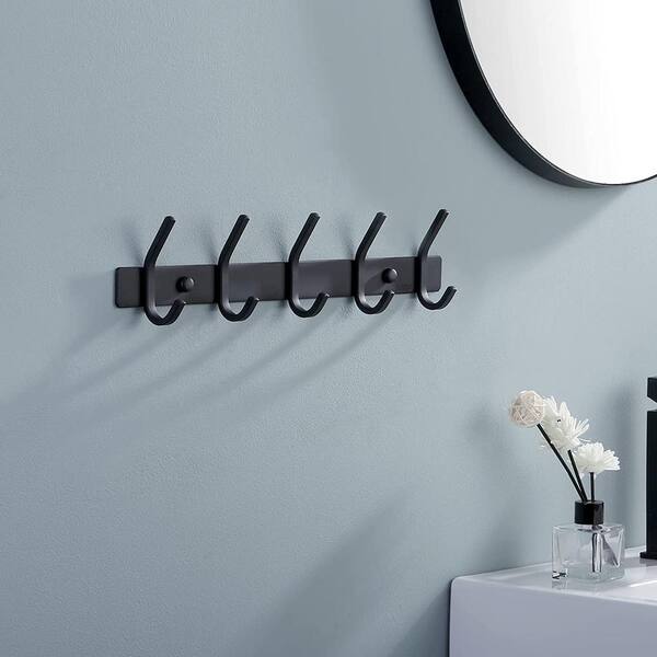 thumbnail image 2 of Francany 5-Pack Towel Hooks - Stainless Steel Wall Mounted Hooks For Bathroom & Kitchen 2 of 13