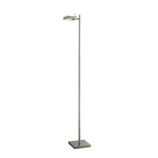 Filament Design Wesley 58.88 in. Brushed Nickel Floor Lamp