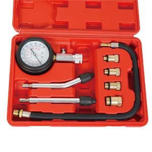 8-Pieces 0-300 Psi Engine Cylinder Pressure Vacuum Gauge Kit