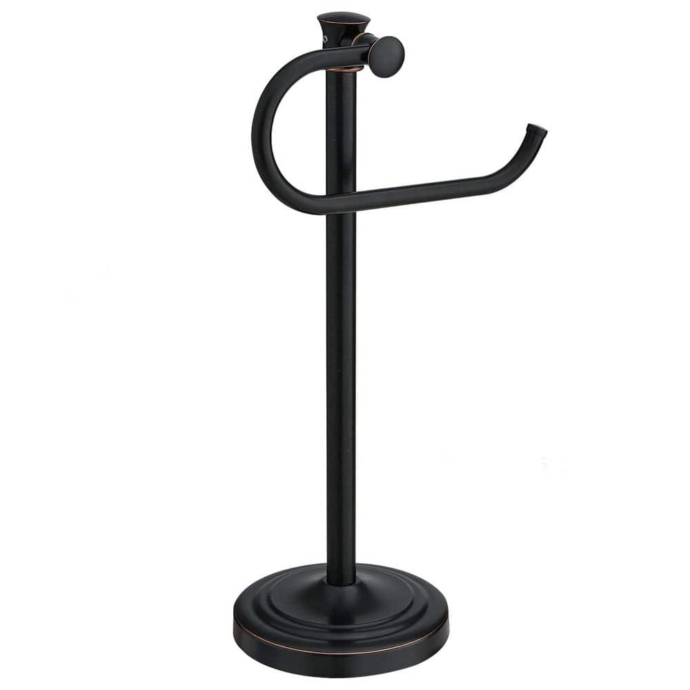 7.67 in. Freestanding Stainless Steel Towel Bar Hanger in Oil Rubbed Bronze, 17 in. H Towel Rack, Towel Holder price history on PriceWatchPro