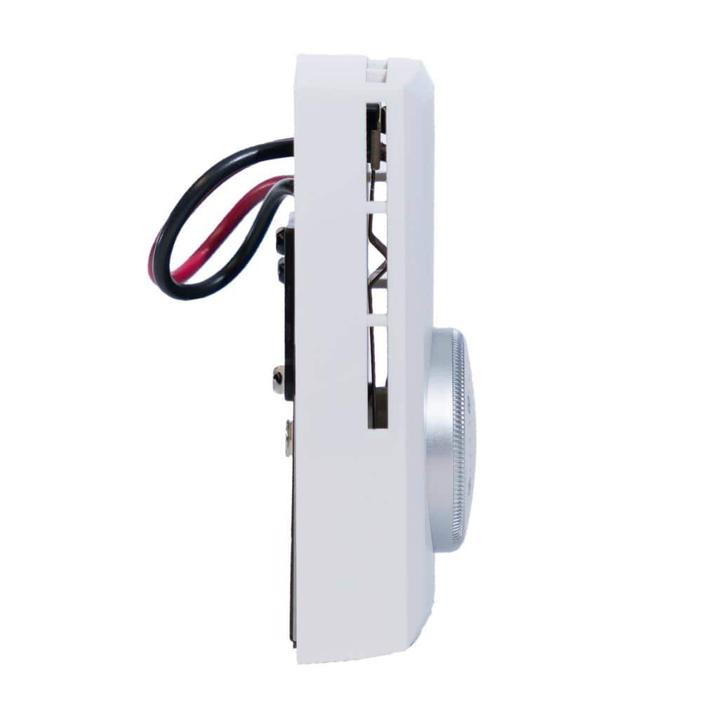 White Single Pole Dial Baseboard Heater Thermostat